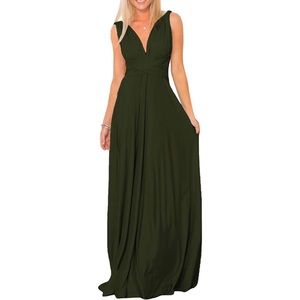 multi way wrap long dress